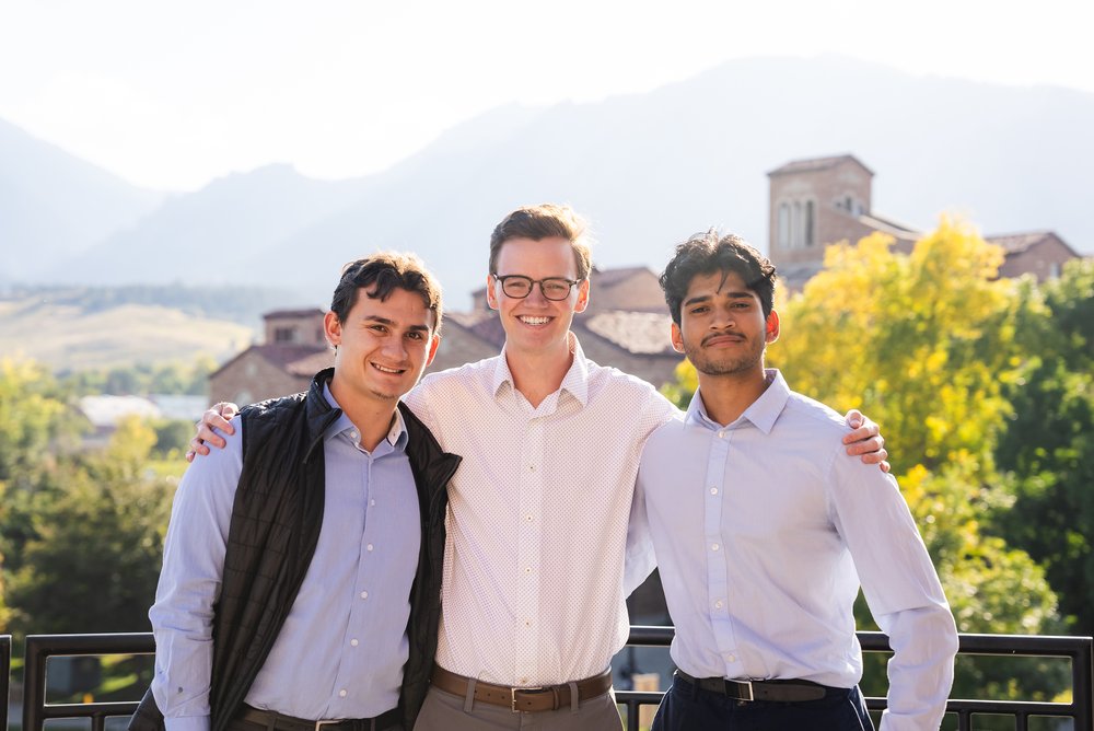 CU Quants club members at a meeting or event
